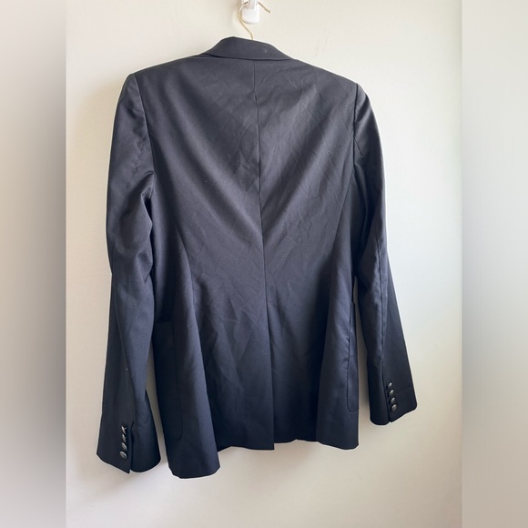 ARITZIA TALULA Exeter Boyfriend Blazer Wool Blend Jacket Black, size 8 - Picture 13 of 13